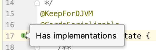 Has implementations hint