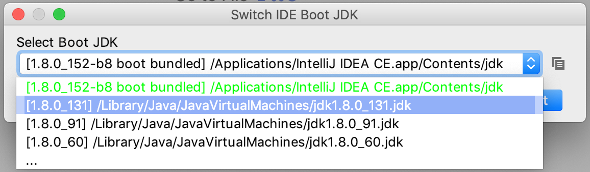 Apply Boot JDK Version